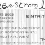 Zwischenstromlounge 15.03.2003 Flyer Back